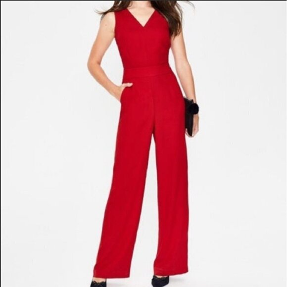 Boden Hexam Red Jumpsuit NWT Women's Size 2 - Picture 12 of 13